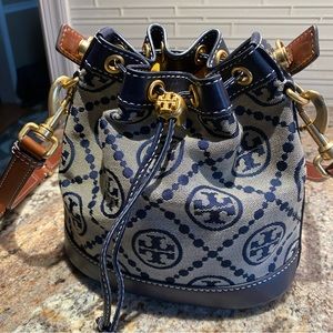 Tory Burch T Monogram Bucket Bag